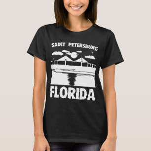 Camiseta St Petersburg, Florida - design da ponte de Skyway