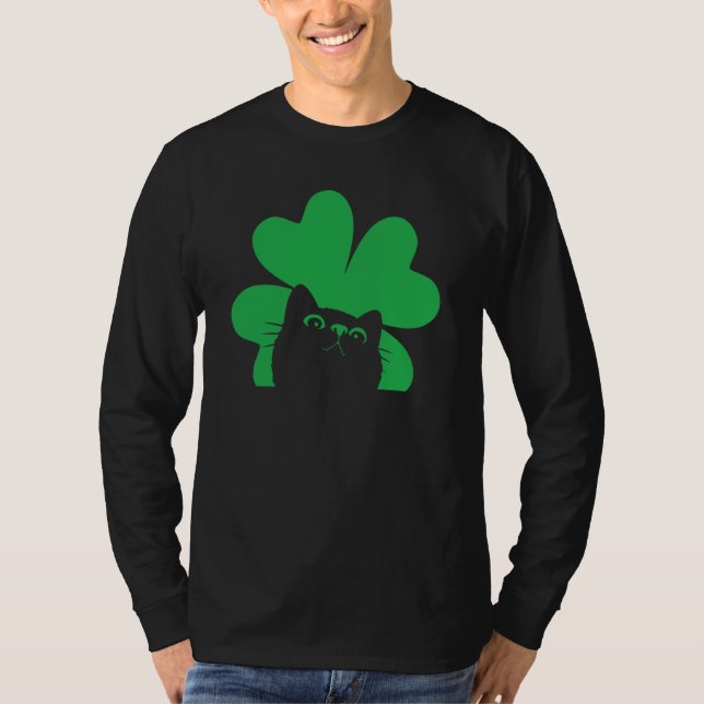 Camiseta St Saint Patrick's Day Cat Men Women Kids (Frente)