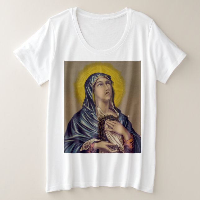 Camiseta Stabat Mater Nossa Senhora das Dores Arte Devocion (Frente do Design)