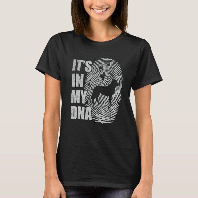 Camiseta Stabyhoun DNA Dog Mom Dad Dog (Frente)