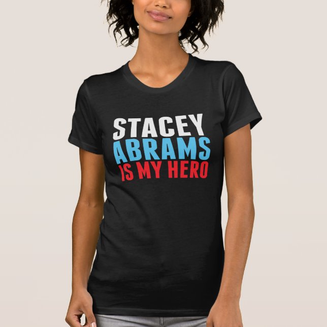 Camiseta Stacey Abrams é o meu herói (Frente)