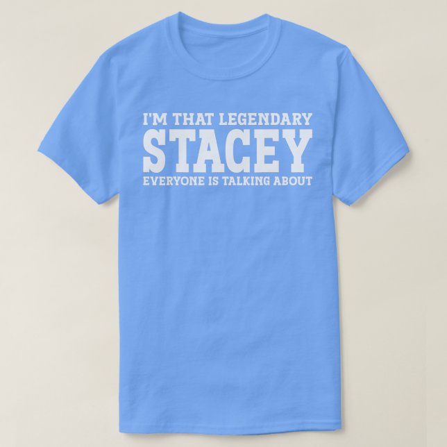 Camiseta Stacey Personal Name Women Girl Enny Stacey (Frente do Design)