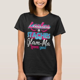 Camiseta Staches Ou Lashes Glam Mães Te Ama Mais Do Gênero