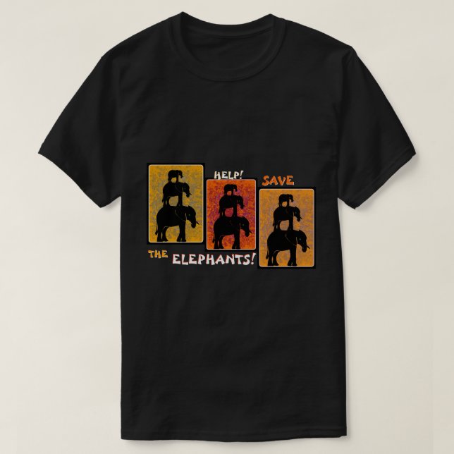 Camiseta Stack O'Elephants (Clipe Personalizado Ativado) (Frente do Design)