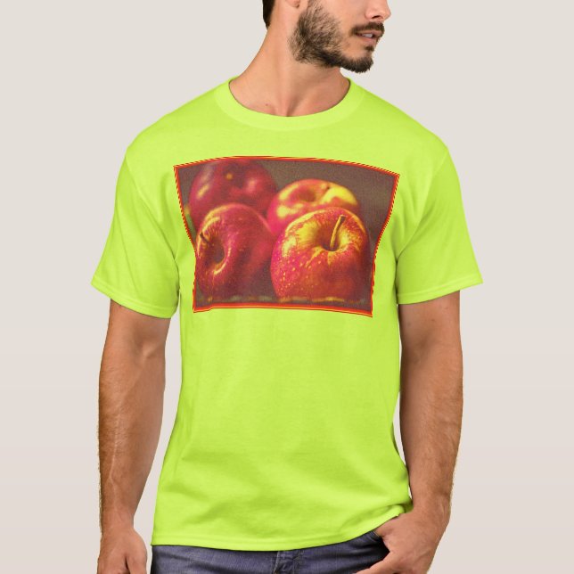 Camiseta "Stack of Red Apple Fruta" Foto bonita. Compre ago (Frente)