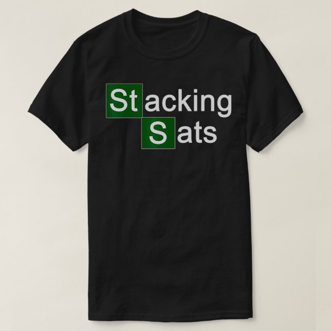 Camiseta Stacking Satoshi Bitmoney Crypto (Frente do Design)