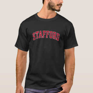 Camiseta Stafford Connecticut CT Design Red