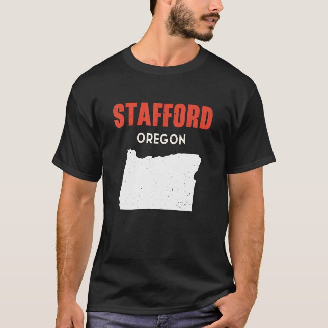 Camiseta Stafford Oregon USA State America Travel Oregonian (Frente)