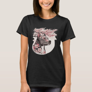 Camiseta Staffordshire Bull Terrier Cherry Blossom Dog Bree