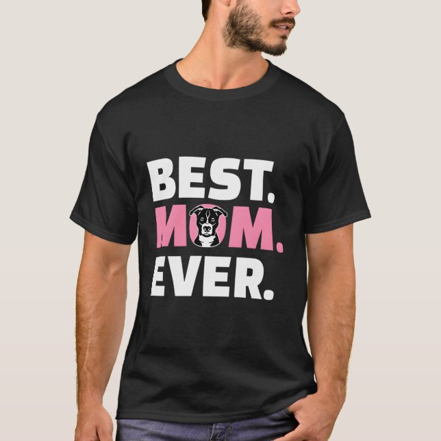 Camiseta Staffordshire Bull Terrier Mãe (Frente)