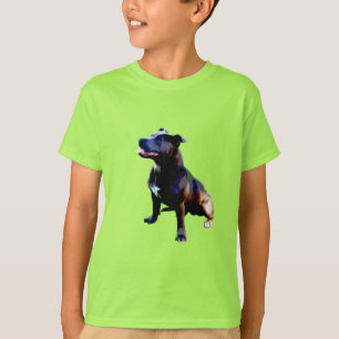 Camiseta Staffordshire Bull Terrier Painado, Kids Tshirt