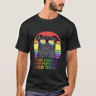 Camiseta Staffordshire Bull Terrier Pro Choice Pro Feminism