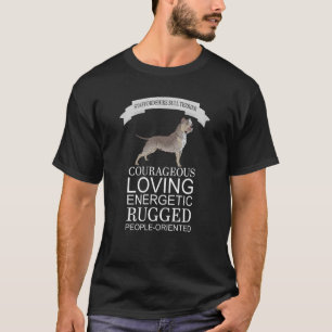 Camiseta Staffordshire Bullterrier Corajoso Loving Energe