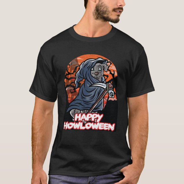 Camiseta Staffordshire Happy Halloween Costume Grim Reaper (Frente)