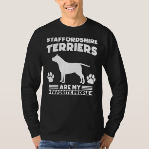 Camiseta Staffordshire Terriers São Meus Animais Favoritos