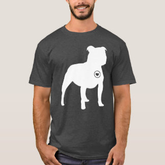 Camiseta Staffy ama retro