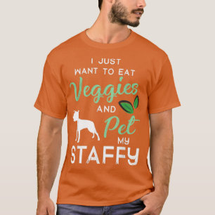 Camiseta Staffy Funny Vegan Dog Proprietário do Lago Xmas B