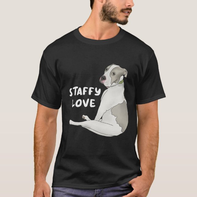 Camiseta Staffy Love (Frente)