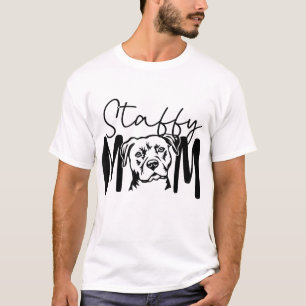 Camiseta Staffy Mãe Gift Para Staffordshire Bull Terrier Do