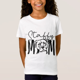 Camiseta Staffy Mãe Gift Para Staffordshire Bull Terrier Do