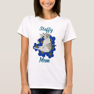 Camiseta Staffy Mom – Arte do Staffordshire Bull T
