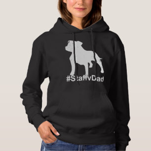 Camiseta Staffy Pai com Staffordshire Bull Terrier Dog Sta