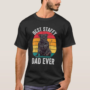 Camiseta Staffy Pai Funny Vintage Staffordshire Bull Terrie