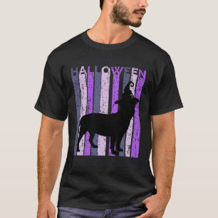 Camiseta Staffy Witch Hat Halloween Spooky Purple Bu