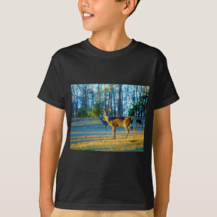 Camiseta Stag / Buck Deer, azul brilhante Céu