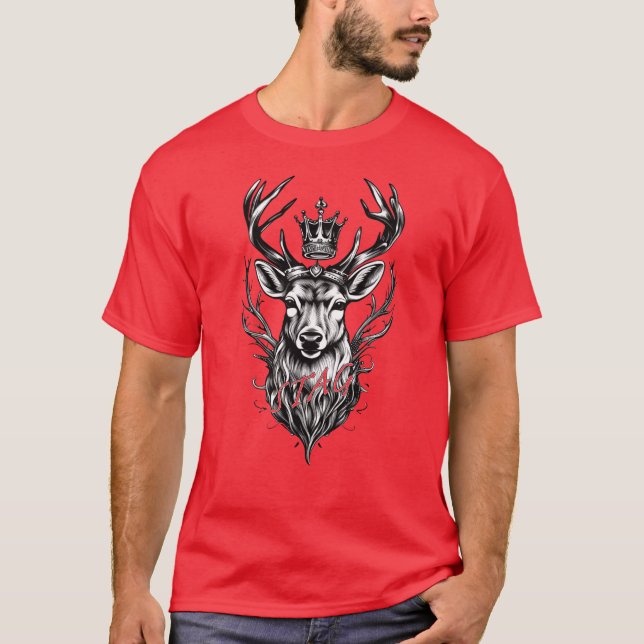 Camiseta Stag Husband King (Frente)