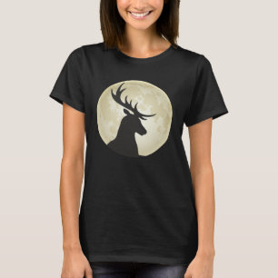 Camiseta Stag Moon Antler Roe Veado