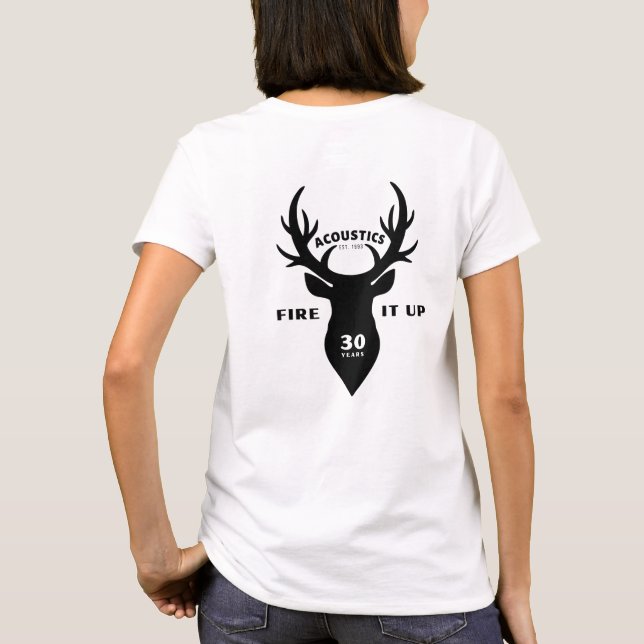 Camiseta STAG Womens Basic Tee White (Verso)