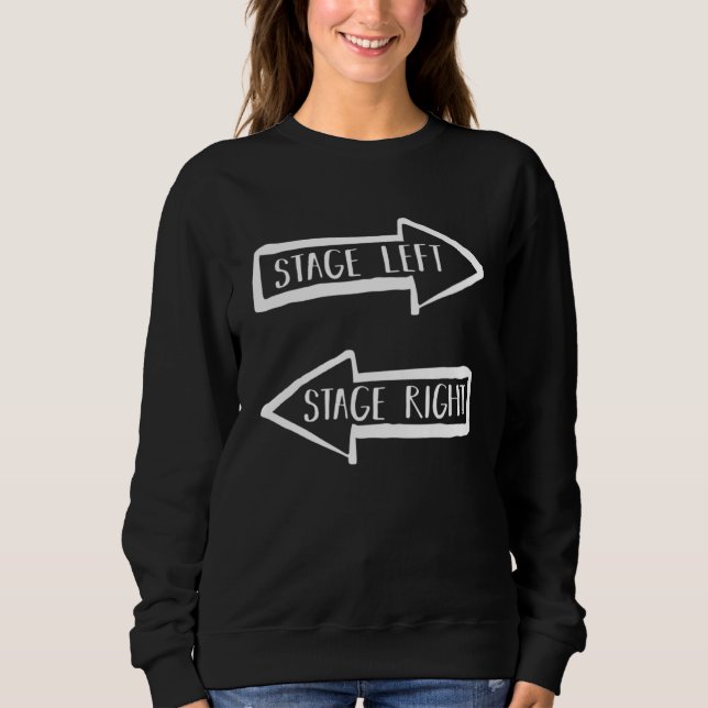 Camiseta Stage Left Stage Right  Theater Drama Play (Frente)