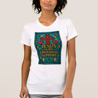 Camiseta Stained Glass Jesus Christian Shirt