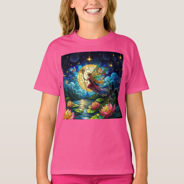 Camiseta Stained Glass Moonlight Flight Fairy  (Frente)