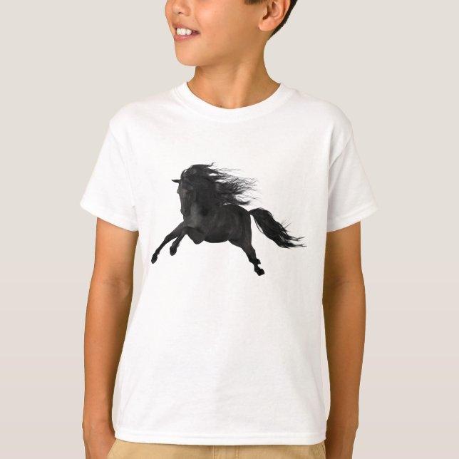 Camiseta Stallion Negro (Frente)