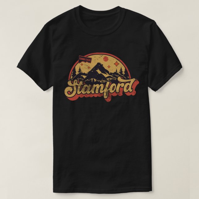 Camiseta Stamford, Connecticut (Frente do Design)