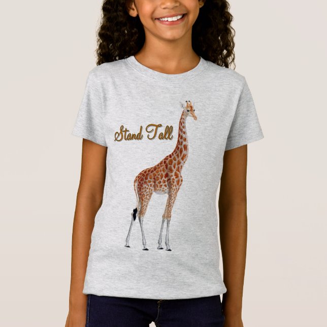 Camiseta Stand Tall Giraffe (Frente)