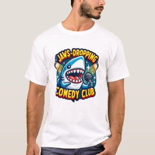 Camiseta Stand-Up de Cair a Boca: Tubarão no Clube de Coméd