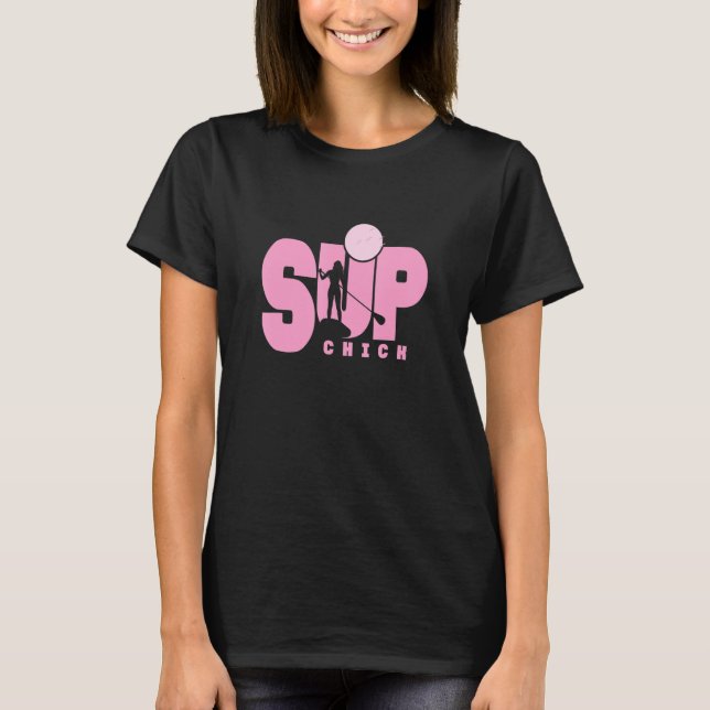 Camiseta Stand Up Paddling Sup Chick (Frente)
