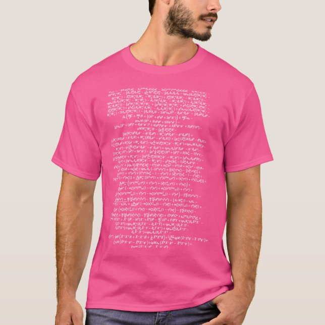 Camiseta Standard Model Lagrangian Higgs Boson Formula Phys (Frente)