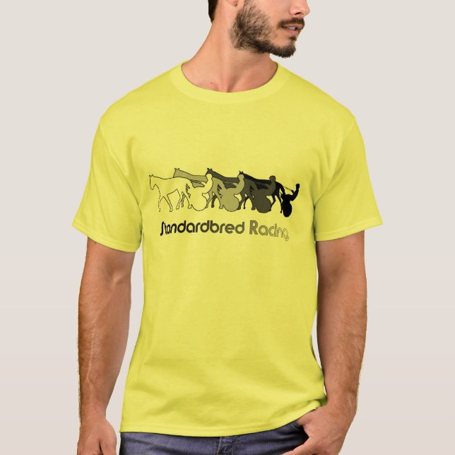 Camiseta Standardbred que compete a silhueta (Frente)