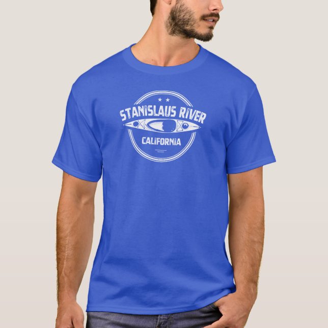 Camiseta Stanislaus River California Kayaking (Frente)