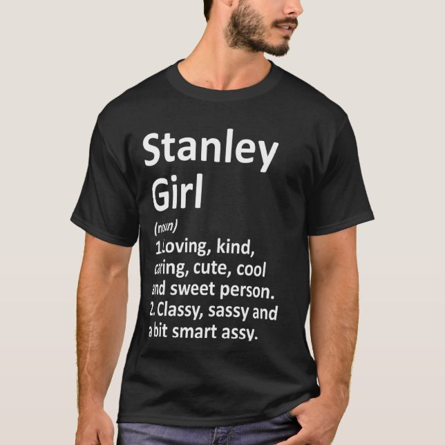 Camiseta Stanley Girl Wi Wisconsin Funny City Roots (Frente)
