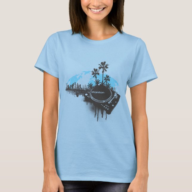 Camiseta Stanton Miami - DJ Turntable Music Disc Jockey (Frente)