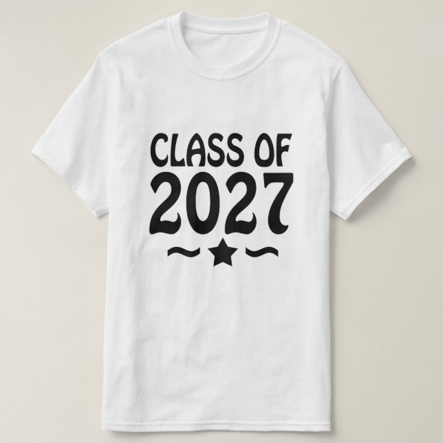 Camiseta Star Class of 2027 Graduation (Frente do Design)