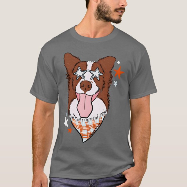 Camiseta Star Dog família engraçada (Frente)