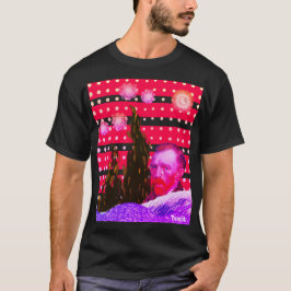 Camiseta star night vincent van gogh RED dots cream