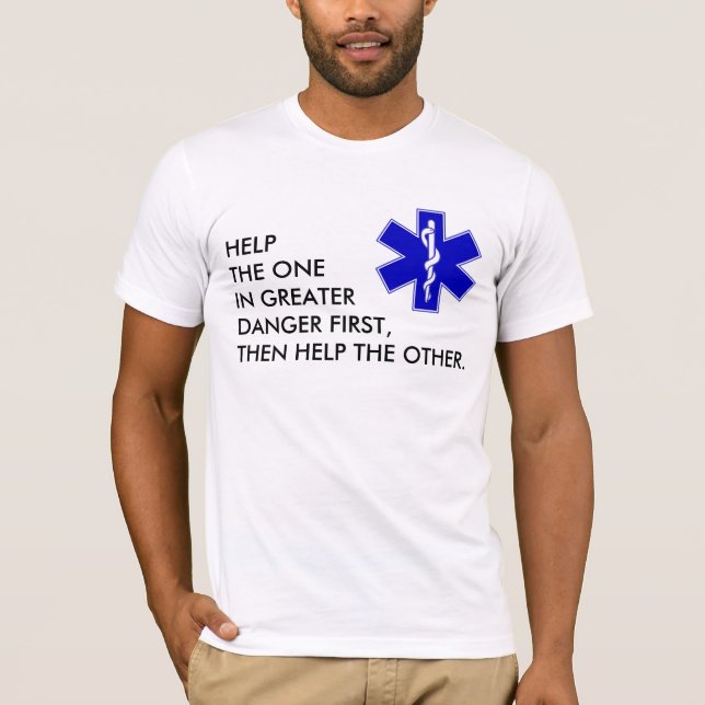 Camiseta Star of Life - texto personalizado (Frente)
