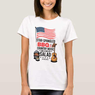 Camiseta Star Spanged CHURRASCO Country Music Salad 4 de ju
